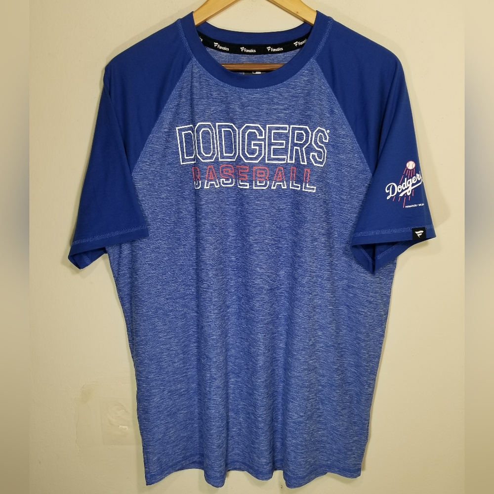 Los Angeles Dodgers MLB Fanatics Blue Short Sleeve Performance Shirt Men's XL